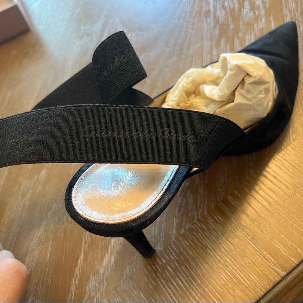 GIANVITO ROSSI ANKLE WRAP HEELS - Picture 7 of 9